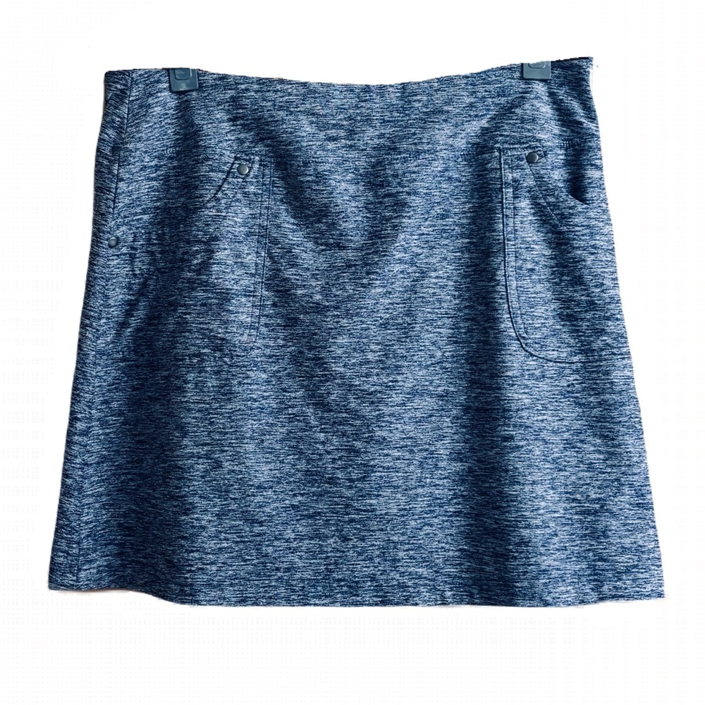 Style & Co. Heathered Blue A-Line Skirt Size Medium